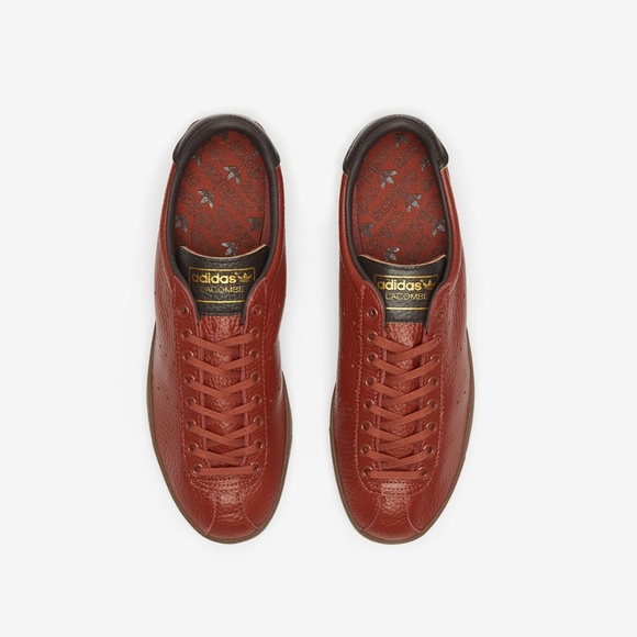 Men's Adidas Leather Lacombe - Red Wood / Gum / Night Brown - 11M - Picture 1 of 7